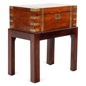 A George III Walnut Lap Desk on