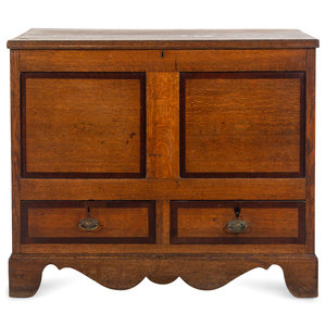 A George III Oak Mule Chest Late 2a8e62