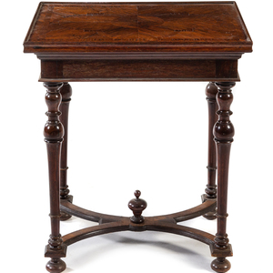 An English Mahogany Work and Game Table
19th