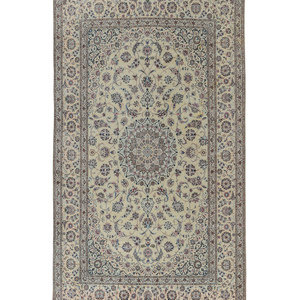 A Nain Silk and Wool Blend Rug Second 2a8efb