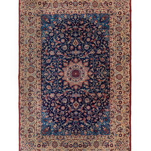 A Signed Isfahan Silk Rug Second 2a8eff