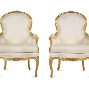 A Pair of Louis XV Carved Giltwood 2a8f39