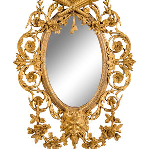 A French Gilt Bronze Mirror in