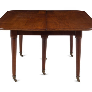 A Louis Philippe Walnut Dining