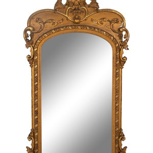 A Neoclassical Gilt and Gesso Mirror
19th