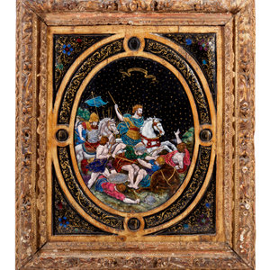 A Limoges Enamel Plaque
18th/19th Century
depicting