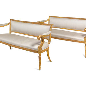 A Pair of Northern Italian Giltwood