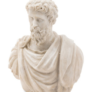 A Carved Marble Bust of Septimius 2a8fd3
