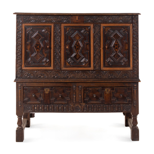 A Charles II Style Oak Cabinet 2a905a