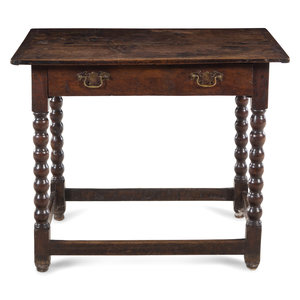 A William and Mary Oak Table Late 2a905b