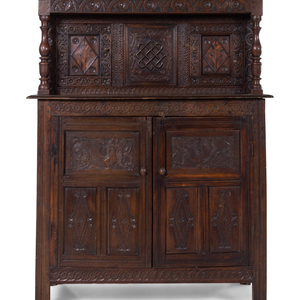 A Jacobean Style Oak Court Cupboard 17th 2a9055