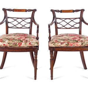 A Pair of George III Carved Mahogany