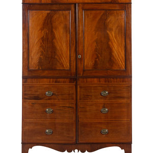 A Regency Mahogany Armoire Simulating