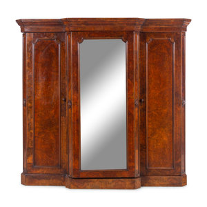 An Edwardian Burl Walnut Armoire Circa 2a90ad