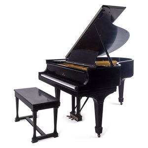 A Steinway and Sons Black Lacquered 2a90bd