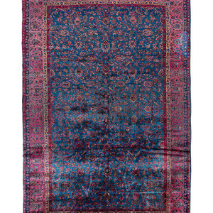 A Kashan Manchester Wool Rug
Circa