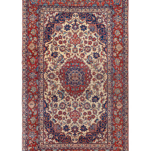 An Isfahan Wool Rug Circa 1940 7 2a90e3