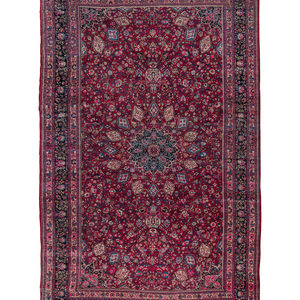 A Meshed Wool Rug
Mid-20th Century
19