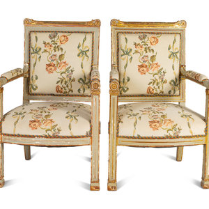 A Pair of Directoire Painted and 2a91ac