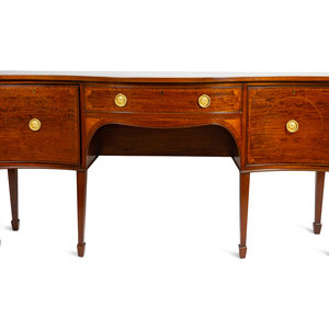 A George III Satinwood Inlaid Mahogany