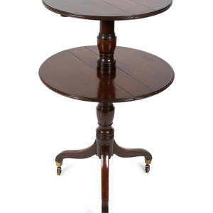 A George III Mahogany Two-Tier