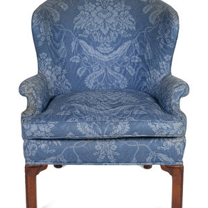 A Georgian Style Upholstered Armchair 20th 2a91dc