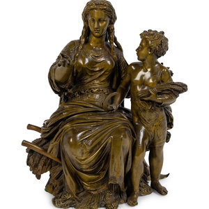 Jean-Jules Salmson (French, 1823-1902)
Demeter
bronze
signed