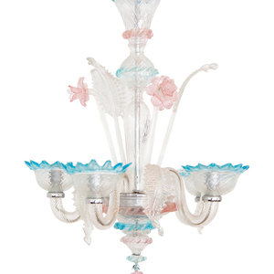 A Venetian Blown Glass Chandelier
MID