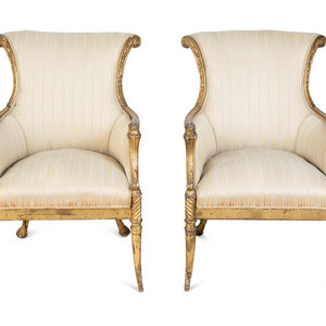 A Pair of Regency Style Giltwood 2a6c64