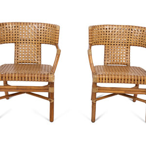 Four McGuire Bamboo, Rattan and