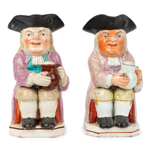 Two English Toby Jugs
Late 18th/Early