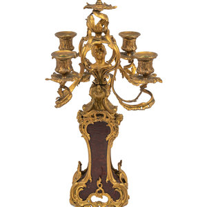 A Louis XV Style Gilt Metal Five Light 2a6eda