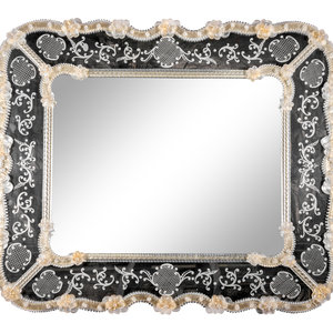 A Venetian Style Etched Glass Mirror
20th