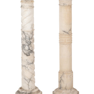 Two Italian Alabaster Columns Late 2a6f11