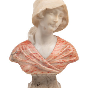 An Italian Alabaster Bust
Late
