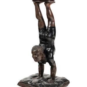 A Bronze Acrobat Form Pedestal Second 2a6f1b