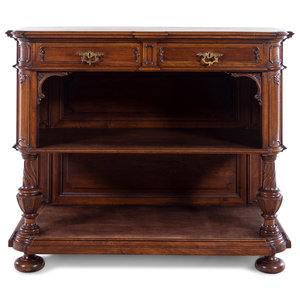 A Continental Carved Walnut Sideboard
20th