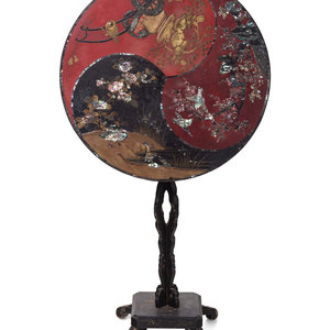 A Chinoiserie Decorated Lacquer