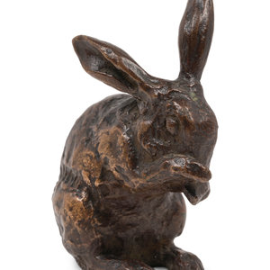 Brenda Putnam (American, 1890-1975)
Rabbit
bronze
signed