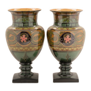 A Pair of Royal Bonn Pottery Vases
Early