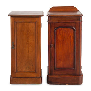 Two English Mahogany Bedside Cabinets 19th 2a6f82