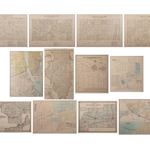 A Group of Twelve Maps of Illinois comprising Map 2a6fa8