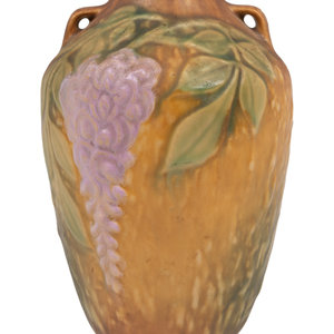 A Roseville Pottery Wisteria Vase 20th 2a6fa5