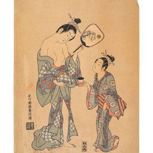 Ishikawa Toyonobu Japanese 1711 1785 Two 2a6ff4