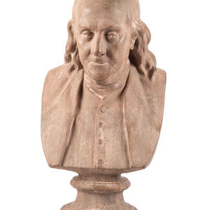 A Plaster Bust of Benjamin Franklin
Likely