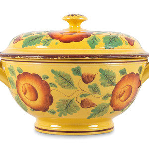 A Canary Luster Lidded Bowl Early 2a70e7