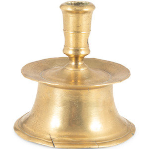 A Continental Brass Capstan Candlestand
Likely