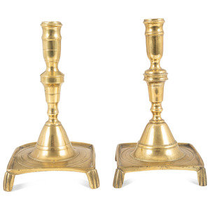 A Matched Pair of Continental Brass