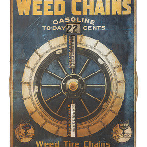 A Tin Lithograph Weed Chains Service 2a71c3