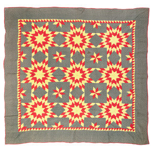 A Harvest Sun Pattern Pieced Cotton